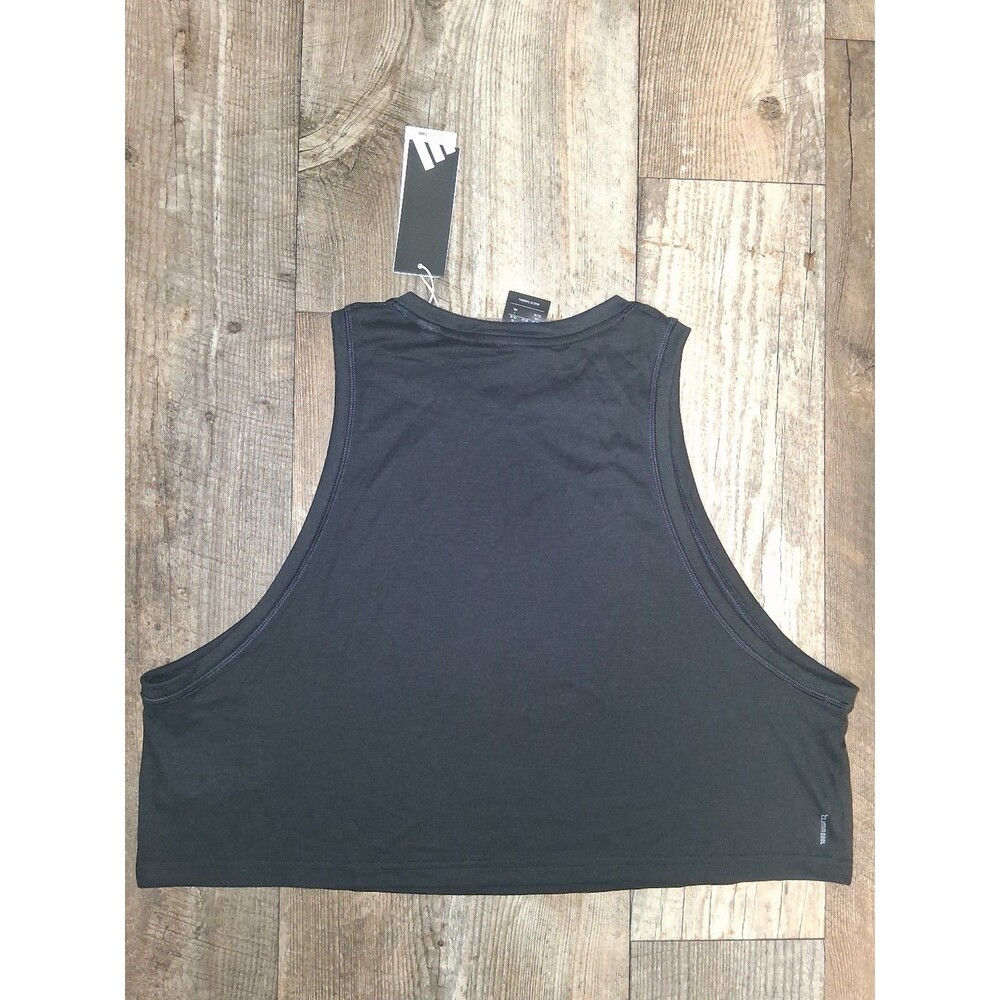NEW! Women's Adidas Train Essentials Boxy Workout Tank Top, Black XL - Picture 4 of 8